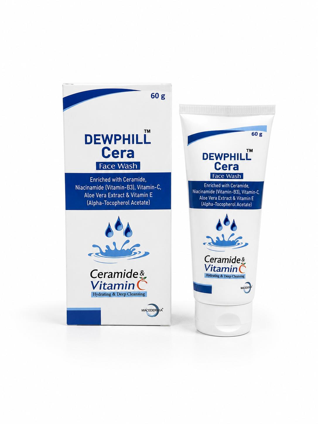 Dewphill Cera Face Wash — Ceramide + Vitamin C · 60g