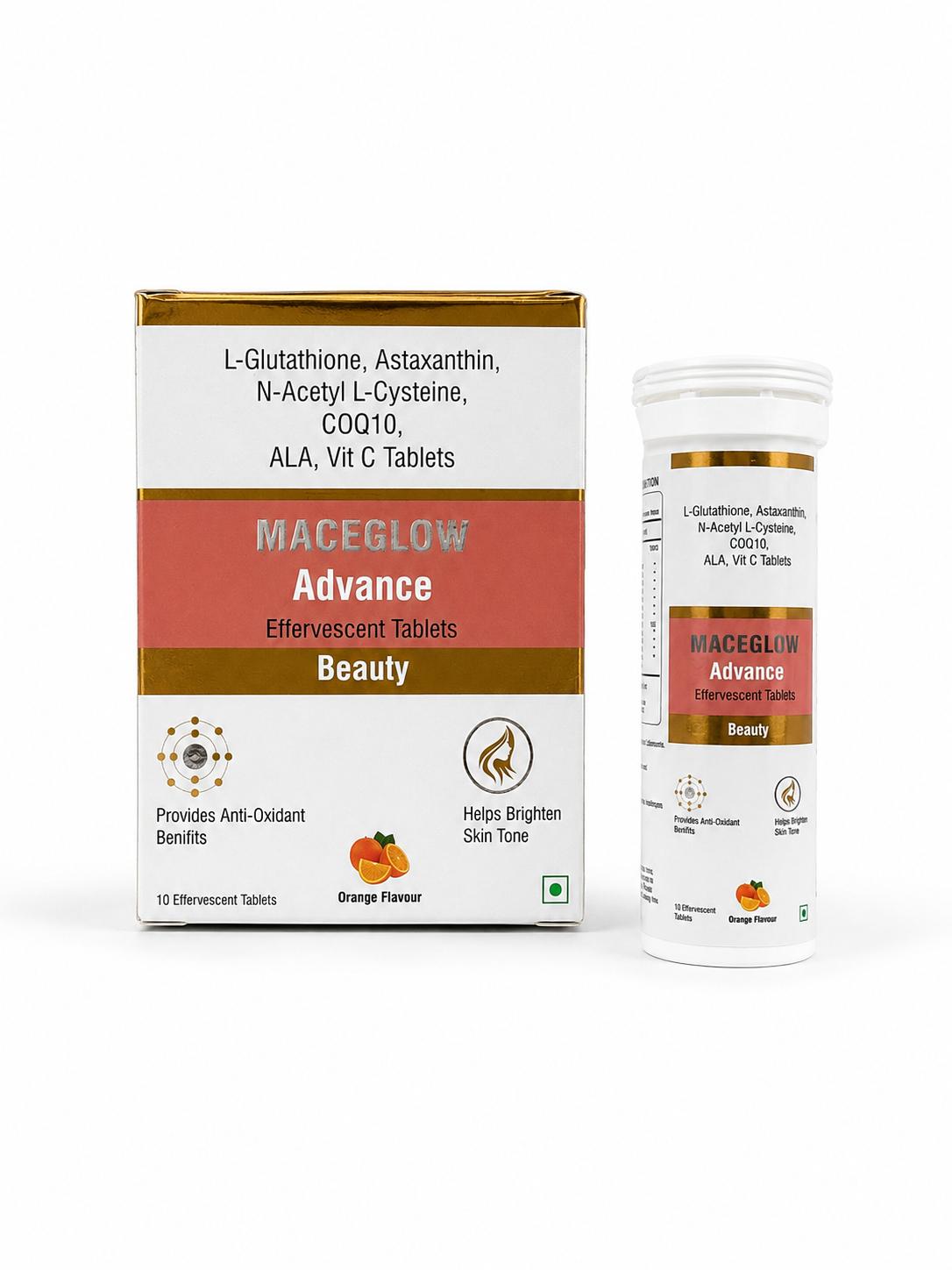 Maceglow Advance Effervescent — Glutathione + Vitamin C