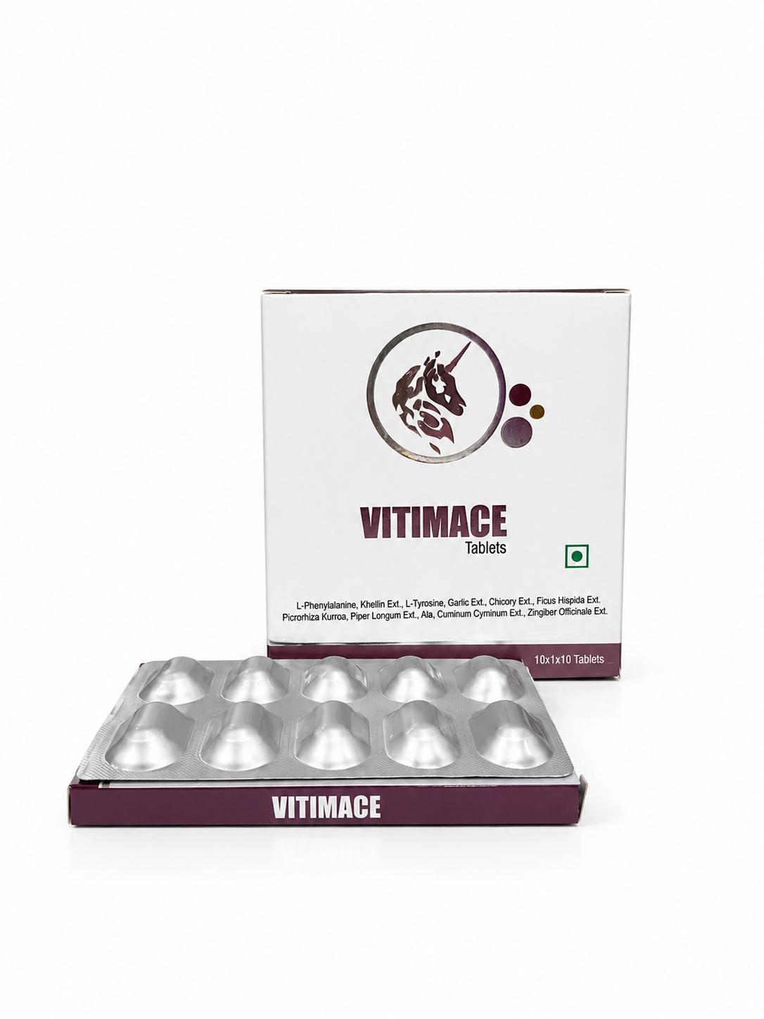 Vitimace Tablets — Vitiligo support · Herbal complex